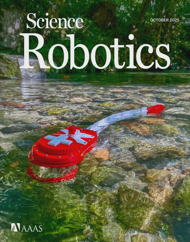 SciRob最新封面！EPFL造出复现斑马鱼视动反应的仿生机器鱼(图1)